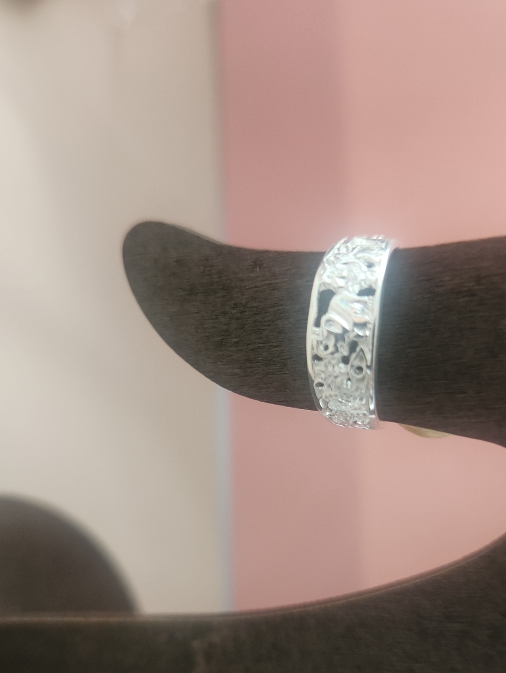 Sterling Silver Filigree Band Ring - Silver